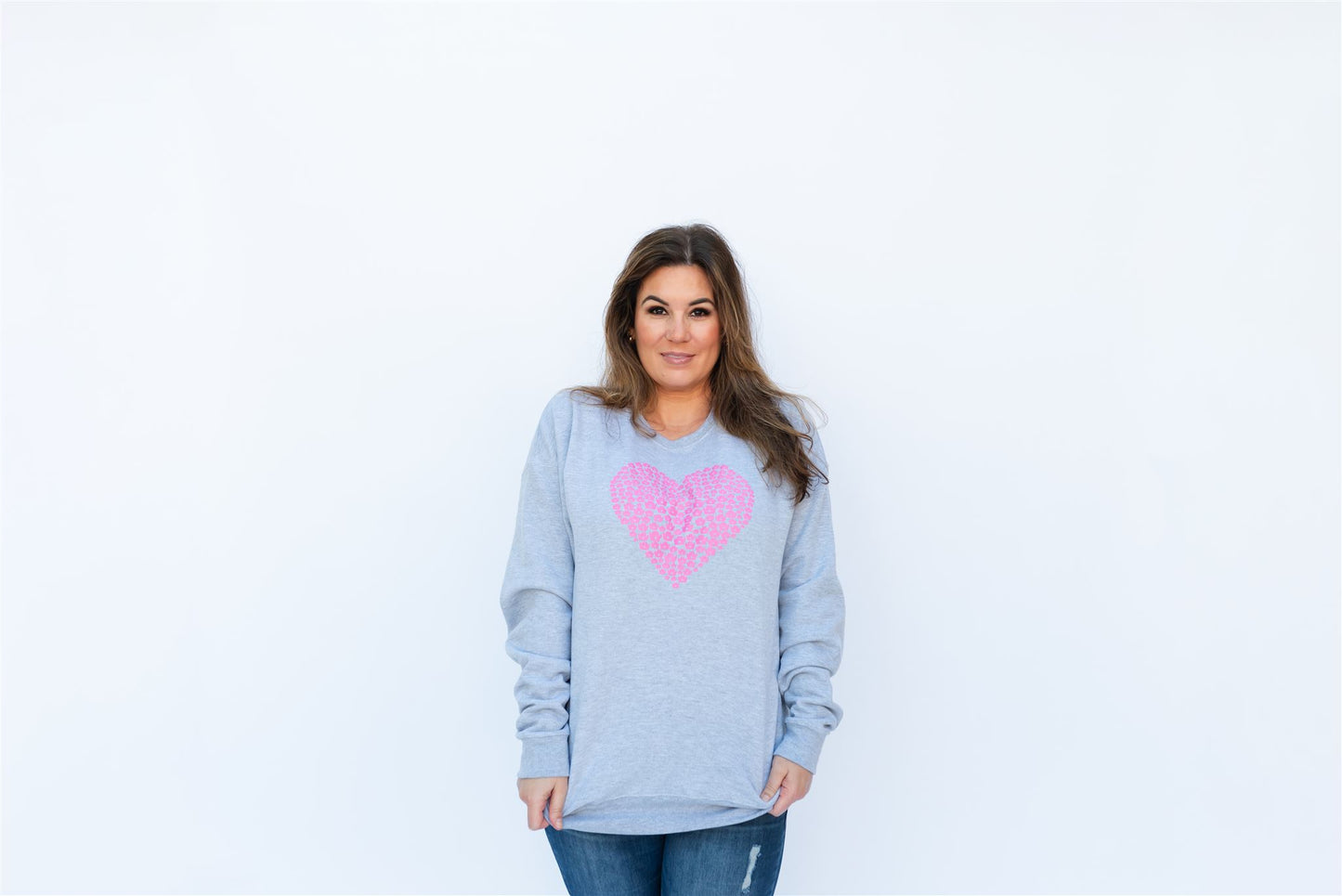 Pink Heart Sweatshirt