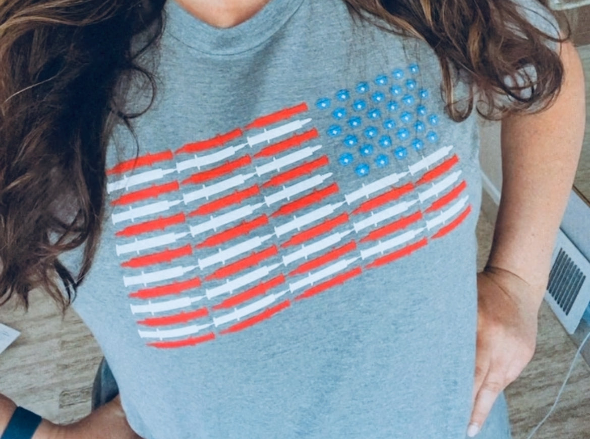 Nurse American Flag T-shirt